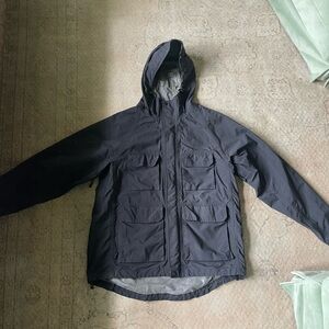 Men's Black Hooded Jacket